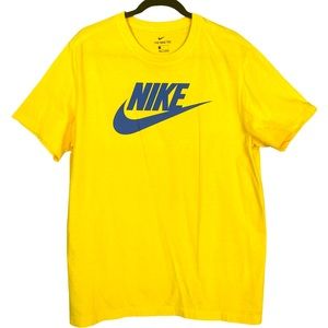 The Nike Tee T-Shirt - Large - Yellow/Blue Zissou